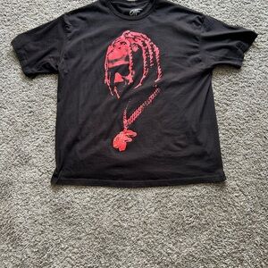 Fashion Nova Black Tee with Red Graphic